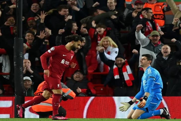 محمد صلاح في لقاء سابق بين ليفربول وريال مدريد